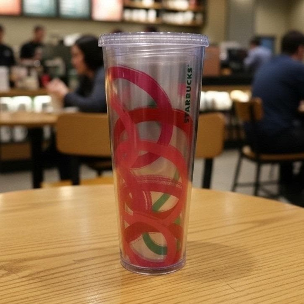 Starbucks Vibrant Circles Venti Cold Cup, Vintage Inspired‎ Multicolor Tumbler